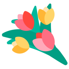 Cómo se ve el emoji Ramo de flores en Mozilla.