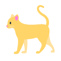 Cómo se ve el emoji Gato en Mozilla.