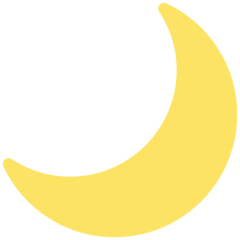 Cómo se ve el emoji Luna en Mozilla.