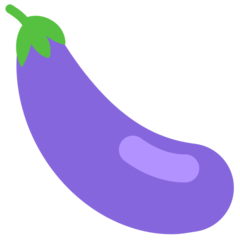 Hvordan Aubergine emoji ser ud på Mozilla.