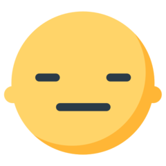 Hvordan Udtryksløst ansigt emoji ser ud på Mozilla.