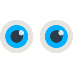 Cómo se ve el emoji Ojos en Mozilla.