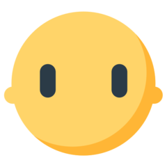 Hvordan Ansigt uden mund emoji ser ud på Mozilla.