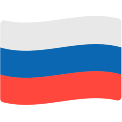 Cómo se ve el emoji Bandera: Rusia en Mozilla.