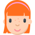 Cómo se ve el emoji Niña en Mozilla.