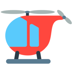 Hvordan Helikopter emoji ser ud på Mozilla.