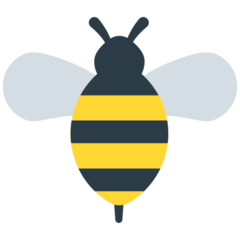 Cómo se ve el emoji Abeja en Mozilla.