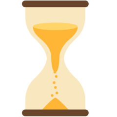 Cómo se ve el emoji Reloj de arena sin tiempo en Mozilla.