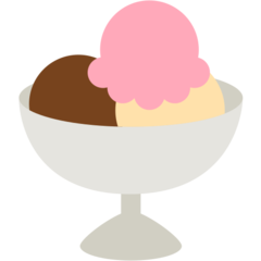 Cómo se ve el emoji Helado en Mozilla.