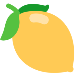 Cómo se ve el emoji Limón en Mozilla.