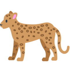 Cómo se ve el emoji Leopardo en Mozilla.