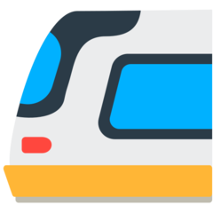 Cómo se ve el emoji Tren ligero en Mozilla.