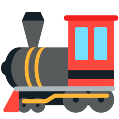 Cómo se ve el emoji Locomotora de vapor en Mozilla.