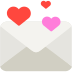 Cómo se ve el emoji Carta de amor en Mozilla.