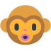 Cómo se ve el emoji Cara de mono en Mozilla.