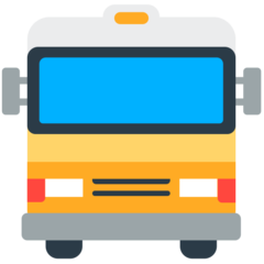 Hvordan Bus forfra emoji ser ud på Mozilla.