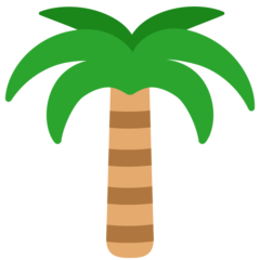 Cómo se ve el emoji Palmera en Mozilla.