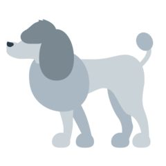 Cómo se ve el emoji Caniche en Mozilla.