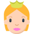 Cómo se ve el emoji Princesa en Mozilla.