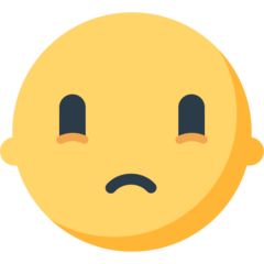 Hvordan Lidt trist ansigt emoji ser ud på Mozilla.