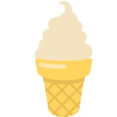 Cómo se ve el emoji Cucurucho de helado en Mozilla.