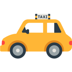 Cómo se ve el emoji Taxi en Mozilla.