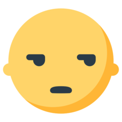 Hvordan Uimponeret ansigt emoji ser ud på Mozilla.