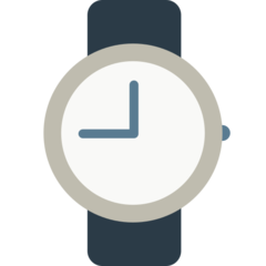 Cómo se ve el emoji Reloj en Mozilla.