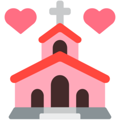 Cómo se ve el emoji Iglesia celebrando boda en Mozilla.