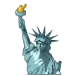 Cómo se ve el emoji Estatua de la Libertad en Samsung.