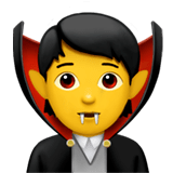 🧛 Vampire, Emoji by Apple