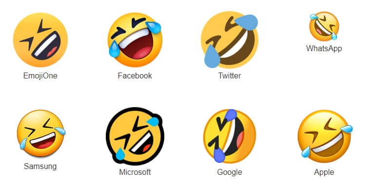 Emoji Berbeda