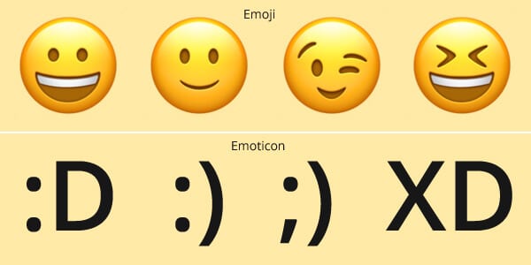 Perbedaan Emoji dan Emoticon