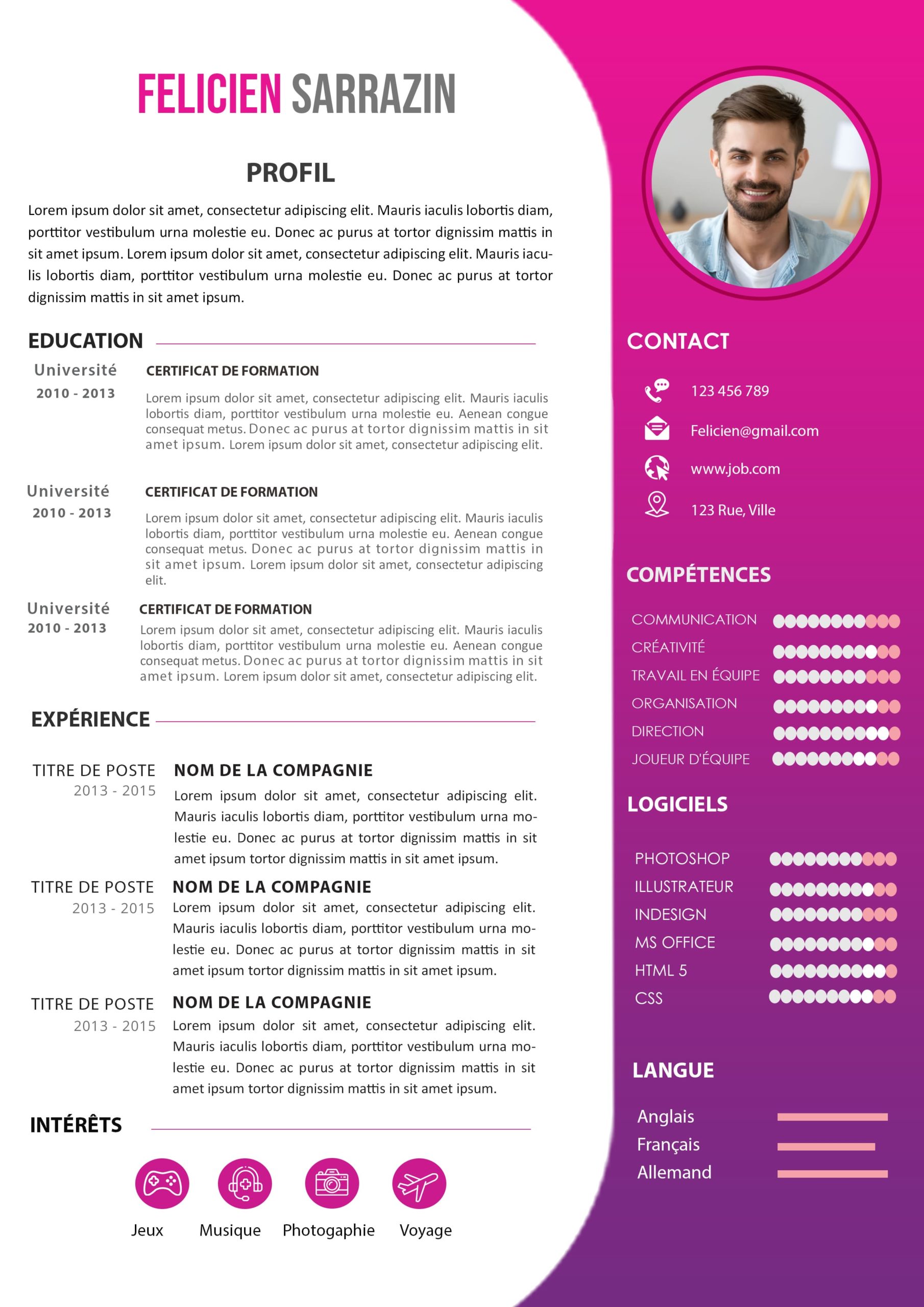 Modele De Cv Moderne Curriculum Vitae Cv Samples And Writing Tips | My ...