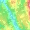 Island East River topographic map, elevation, terrain