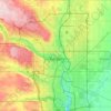 Calgary topographic map, elevation, terrain