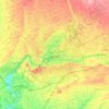 London topographic map, elevation, terrain