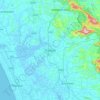 Thrissur topographic map, elevation, terrain