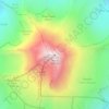 Mount Hood topographic map, elevation, terrain