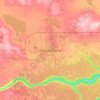 Grande Prairie topographic map, elevation, terrain