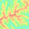 Knoxville topographic map, elevation, terrain