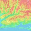 Okaloosa County topographic map, elevation, terrain