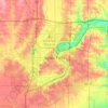 Sioux Falls topographic map, elevation, terrain