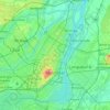 Montreal topographic map, elevation, terrain