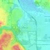 Duncan topographic map, elevation, terrain