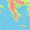 Greece topographic map, elevation, terrain