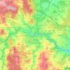 Jihlava topographic map, elevation, terrain