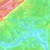 Moncton topographic map, elevation, terrain