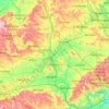 Oxfordshire topographic map, elevation, terrain