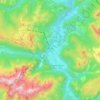 Lofer topographic map, elevation, terrain